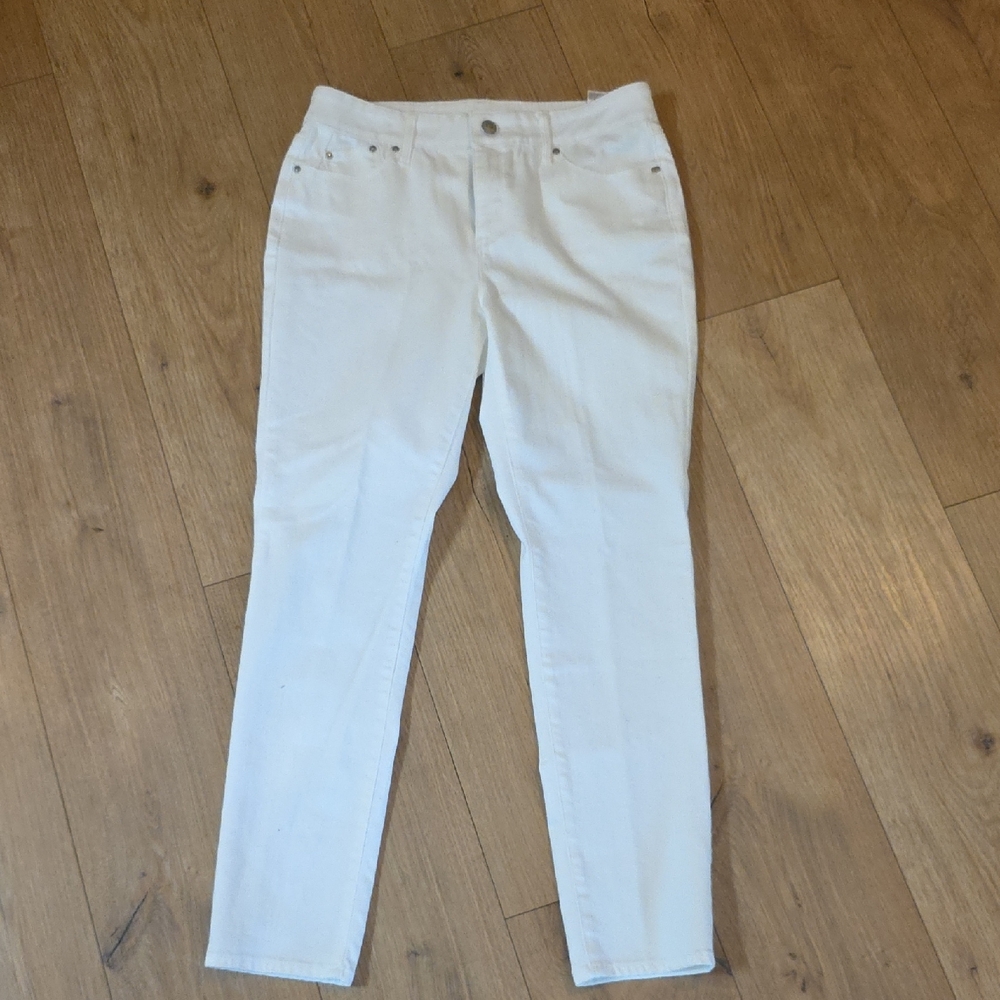 Chico's Classic White Skinny‎ Jeans Sz 1.5 R